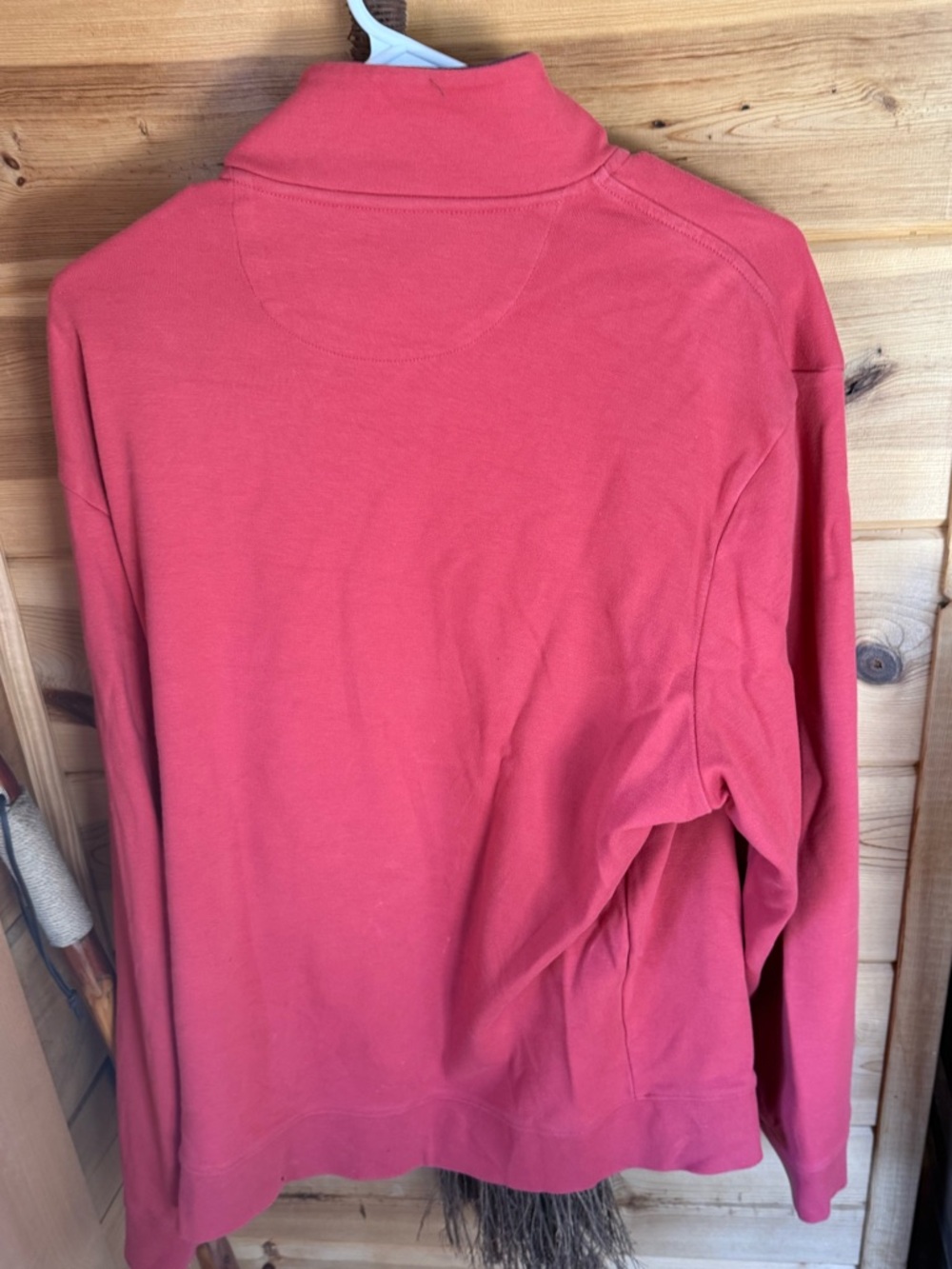 Vineyard Vines Coral Half-Zip Pullover with Whale Logo - Picture 3 of 3